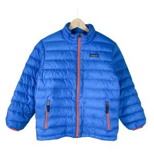 Patagonia Kids Blue Down Puffer Jacket Size Medium 10